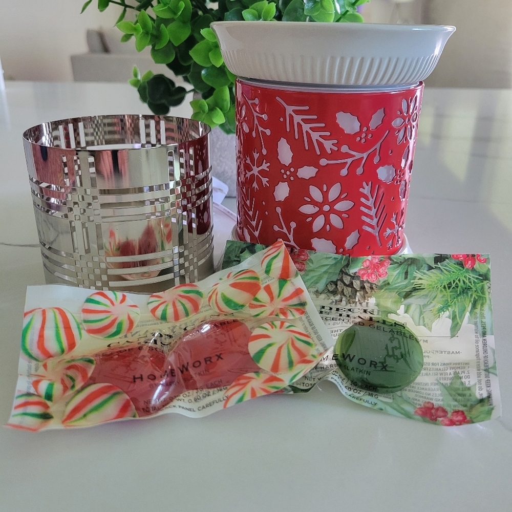 HomeWorx by Harry Slatkin Fragrance Warmer w/2 sleeves. 🎄 NIB